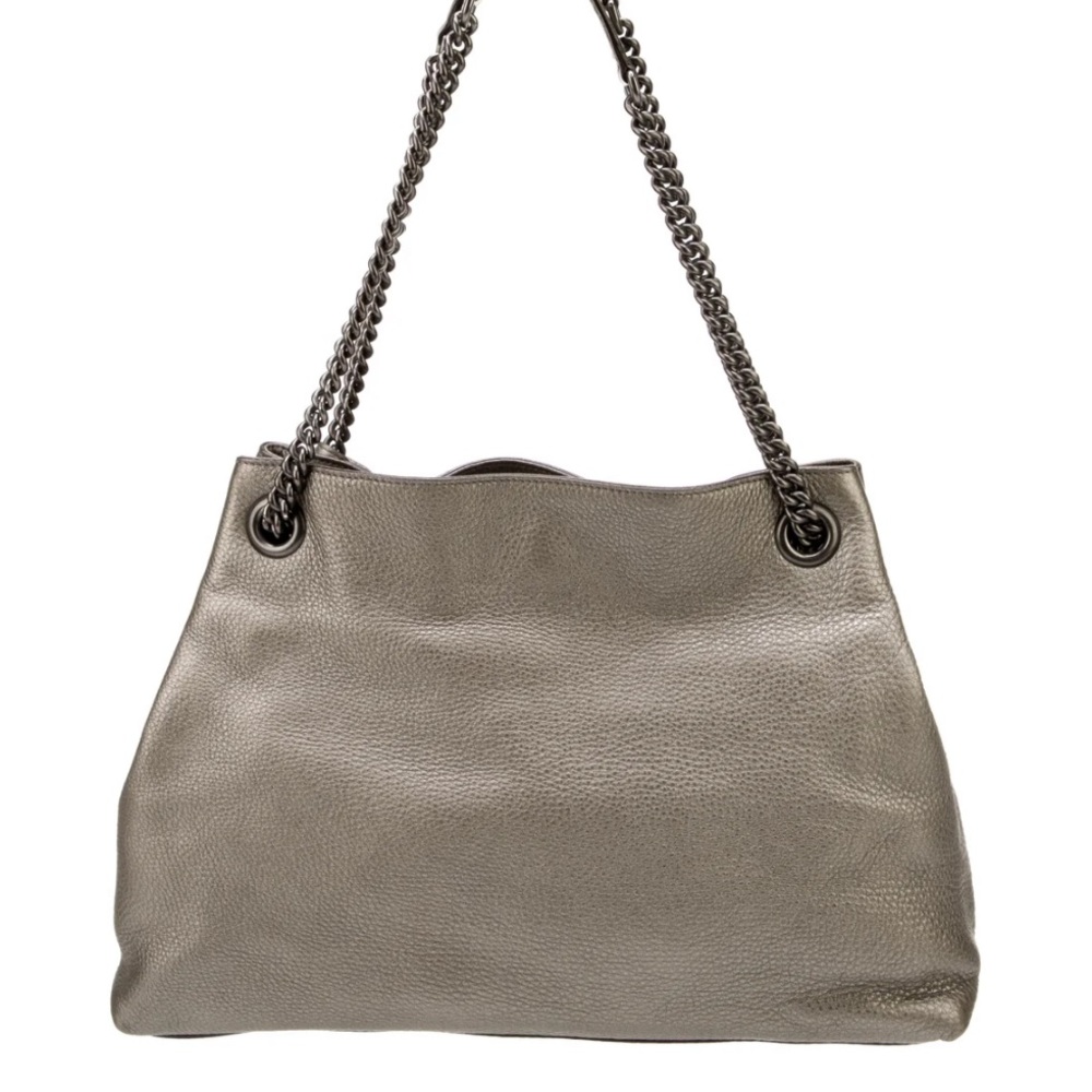 Authentic Gucci handbag in pewter - Picture 12 of 15